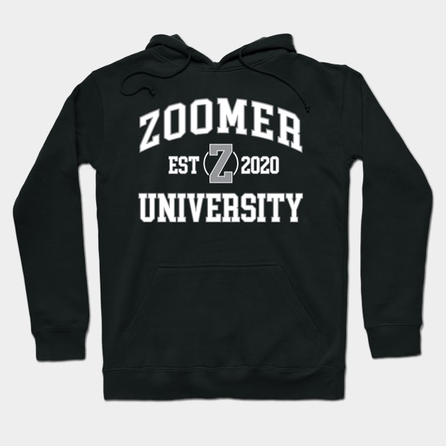 Zoomer University Hoodie by WMKDesign